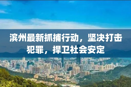 濱州最新抓捕行動，堅決打擊犯罪，捍衛(wèi)社會安定