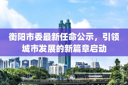 衡陽市委最新任命公示，引領(lǐng)城市發(fā)展的新篇章啟動