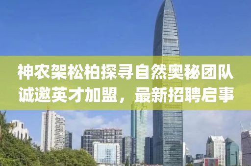 神農(nóng)架松柏探尋自然奧秘團(tuán)隊誠邀英才加盟，最新招聘啟事
