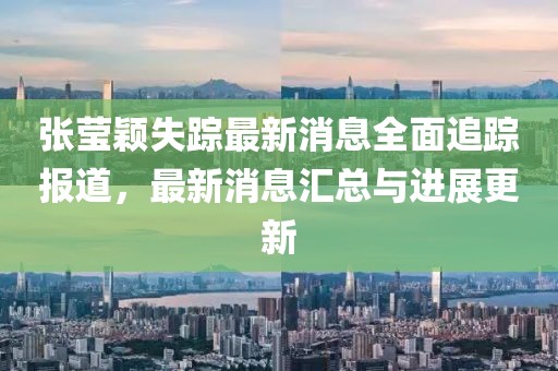 張瑩穎失蹤最新消息全面追蹤報(bào)道，最新消息匯總與進(jìn)展更新