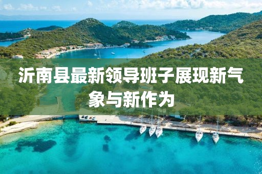 沂南縣最新領(lǐng)導(dǎo)班子展現(xiàn)新氣象與新作為