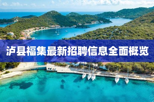 瀘縣福集最新招聘信息全面概覽
