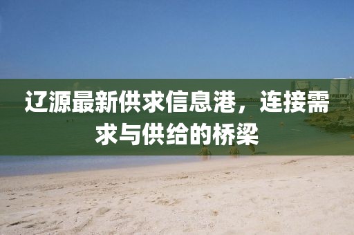 遼源最新供求信息港，連接需求與供給的橋梁