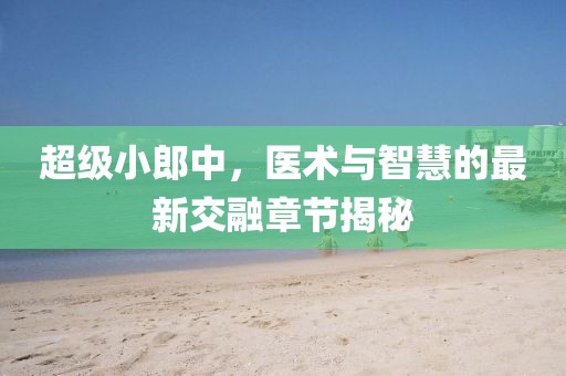 超級小郎中，醫(yī)術(shù)與智慧的最新交融章節(jié)揭秘