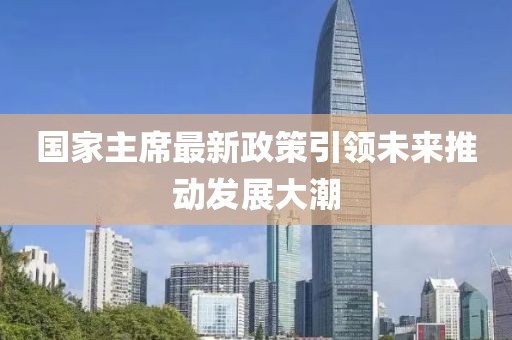 國家主席最新政策引領(lǐng)未來推動發(fā)展大潮