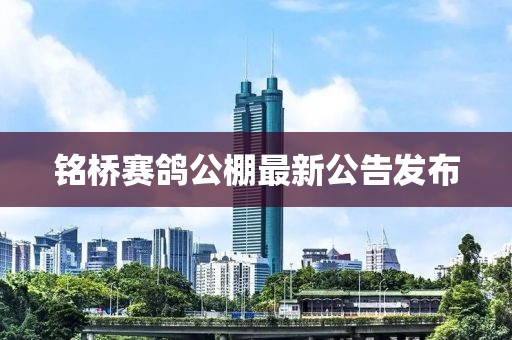 銘橋賽鴿公棚最新公告發(fā)布