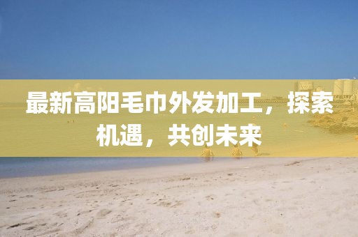 最新高陽毛巾外發(fā)加工，探索機遇，共創(chuàng)未來