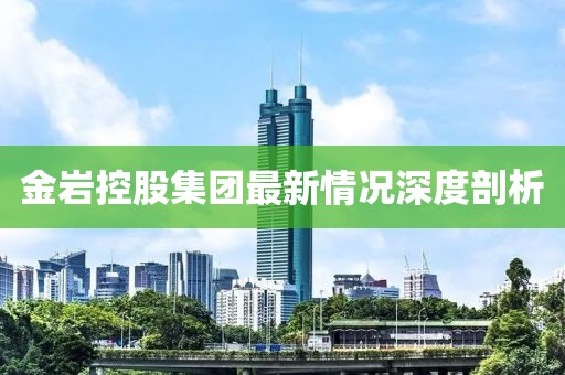 金巖控股集團(tuán)最新情況深度剖析