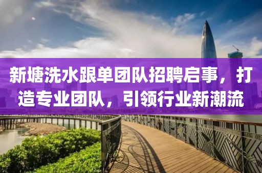 新塘洗水跟單團(tuán)隊(duì)招聘啟事，打造專業(yè)團(tuán)隊(duì)，引領(lǐng)行業(yè)新潮流