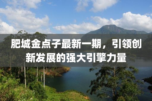 肥城金點(diǎn)子最新一期，引領(lǐng)創(chuàng)新發(fā)展的強(qiáng)大引擎力量