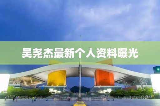 吳堯杰最新個(gè)人資料曝光