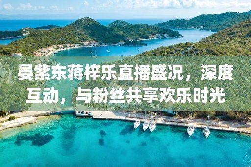 晏紫東蔣梓樂直播盛況，深度互動，與粉絲共享歡樂時光