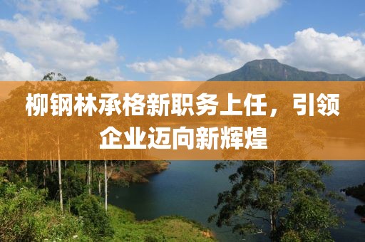 柳鋼林承格新職務(wù)上任，引領(lǐng)企業(yè)邁向新輝煌