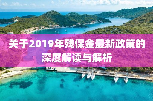 關(guān)于2019年殘保金最新政策的深度解讀與解析